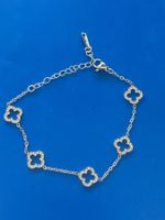 Luxus Elegante bis 22cm Luxus Edelstahl Armband Farbe Silber
