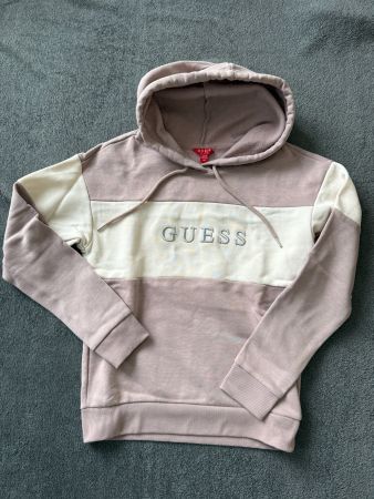 Guess Hoodie, Damen, Grösse XS, Rosa/Weiss, Top Zustand!