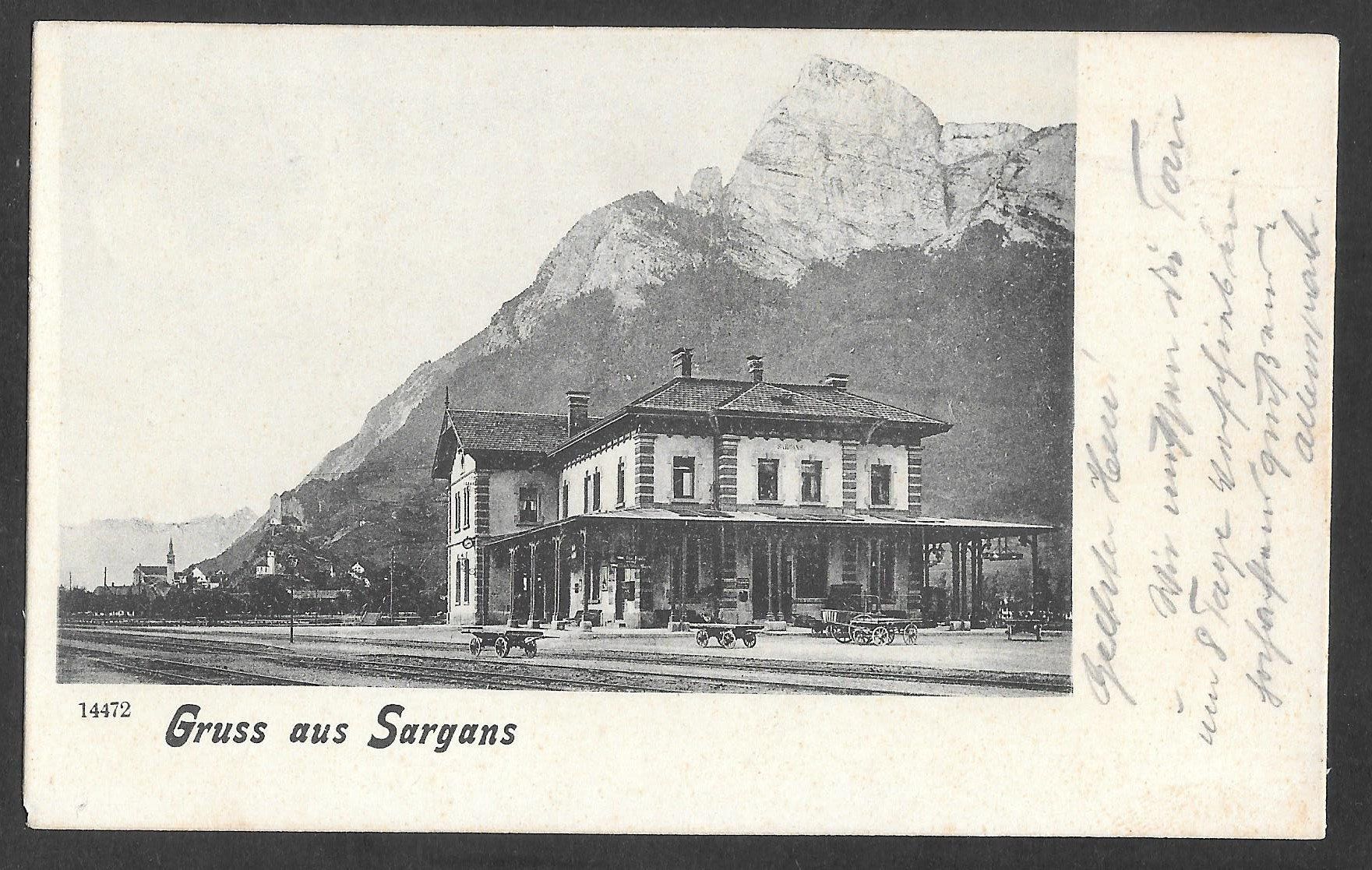 Cartoline postali: Sargans Bahnhof – Usato da Olten venduto da clotaldi