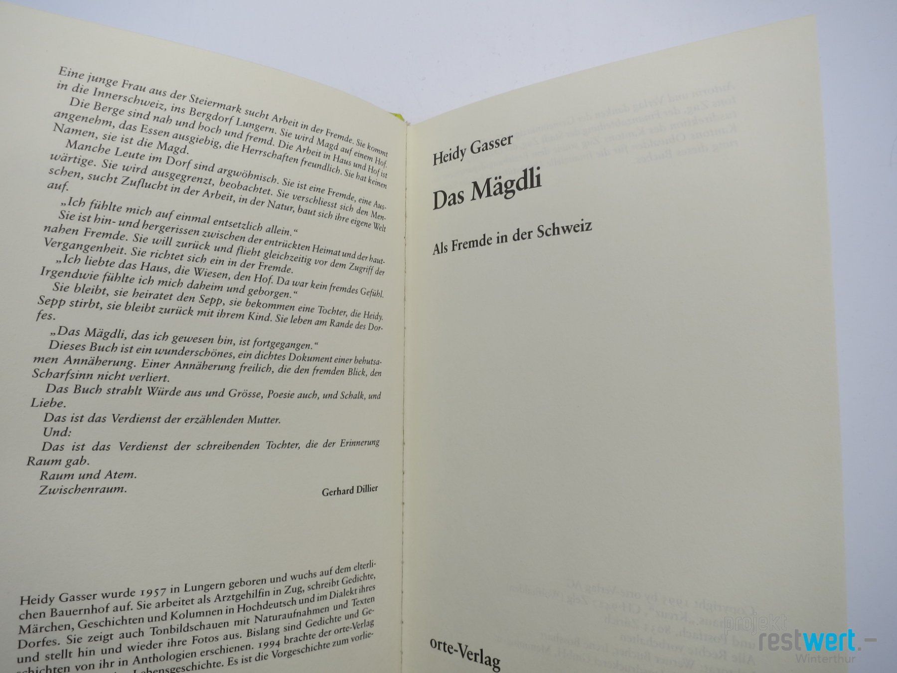 Libri: HEIDY GASSER das Mägdli – Usato da Winterthur venduto da Restwert_Winterthur 2