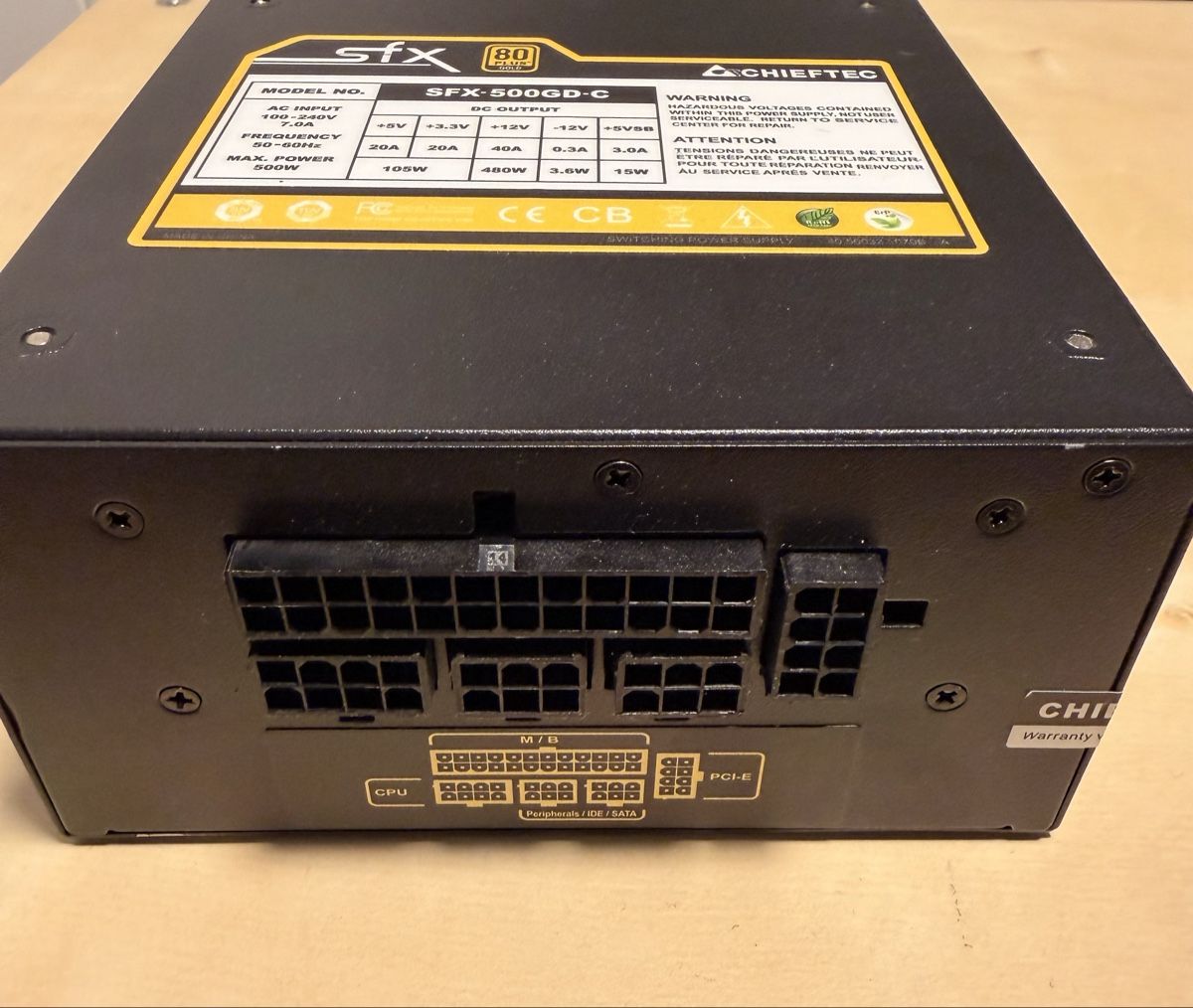 Chieftec Componenti elettronici: Chieftec SFX-500GD-C 500W Netzteil – Usato da Heerbrugg venduto da predch 2