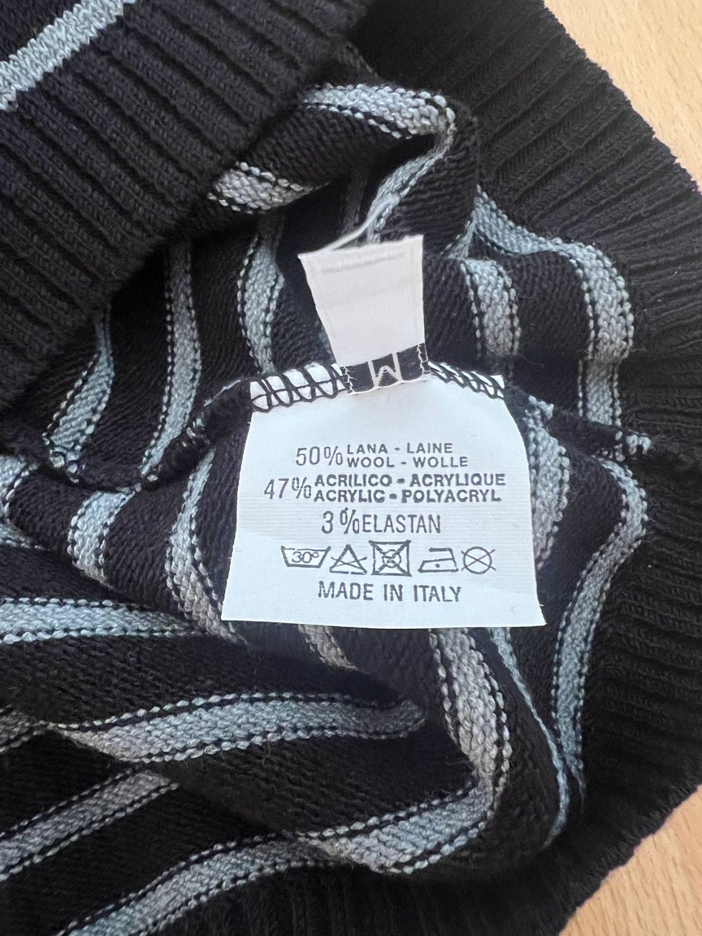 Maglioni & Felpe: NEXOS Strickpullover, 50% Wolle, Gr. M, Schwarz/Grau, NEU – Nuovo e nell'imballaggio originale da Worb venduto da farben20zauber 5