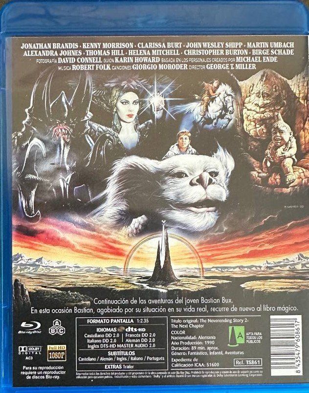 Tutti i DVDs: Die Unendliche Geschichte Blu-ray Trilogie mit Deutschem Ton – Usato da Beringen venduto da Mantafisch1 2