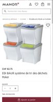Système de tri des déchets EDI BAUR – 4 bacs (80 L)