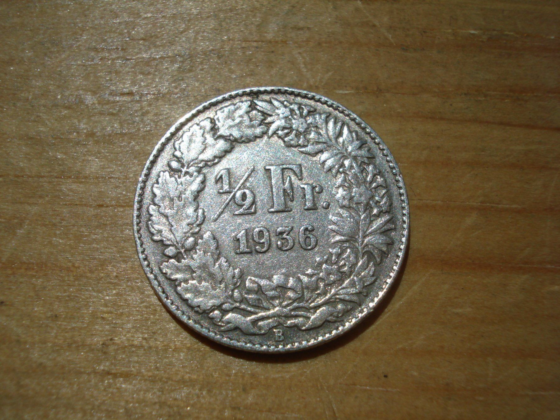 Tutti le monete: (N2) 1/2 Franken 1936 – Usato da Erlach venduto da Net-Coins