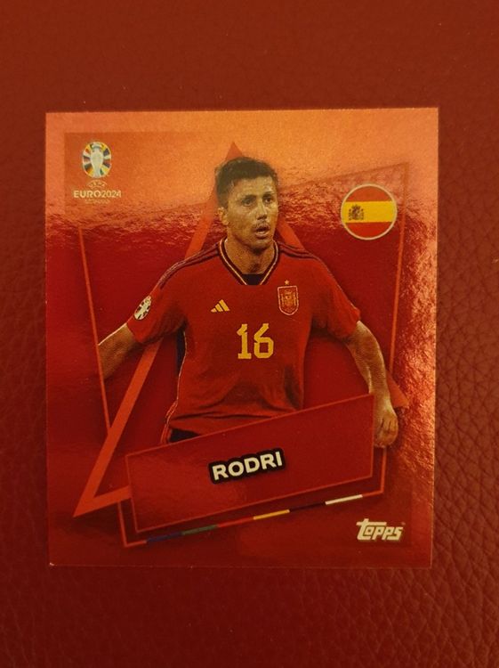 Topps UEFA Euros 2024 Sticker ESP SP RODRI (Neu und originalverpackt ...