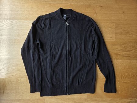 H&M Strickjacke, Herren Jacke, Grösse M, Schwarz, Top!