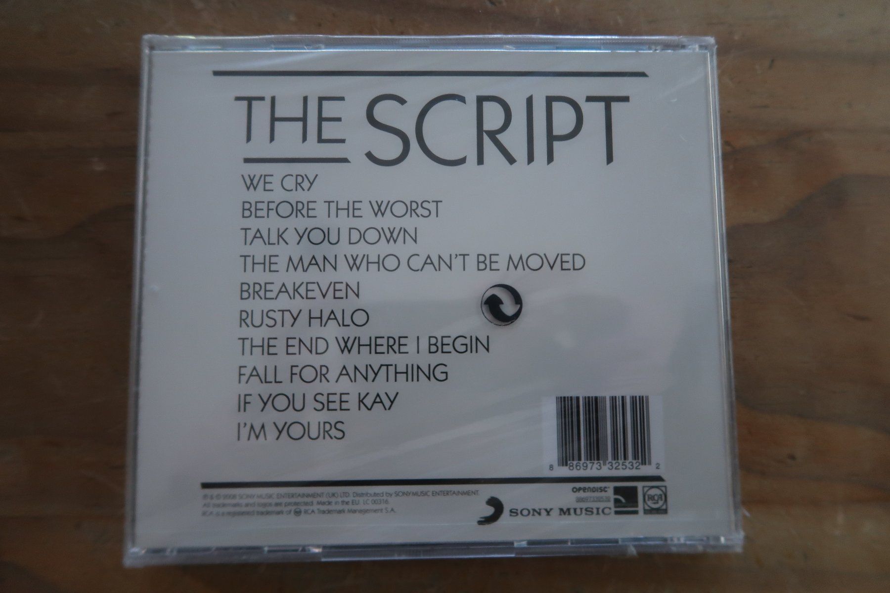 CDs: THE SCRIPT - ST - NEUE OVP CD – Neu und originalverpackt aus Basel von Patiscat 1