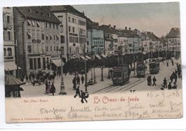 LA CHAUX-DE-FONDS Rue Léop. Robert, Tram