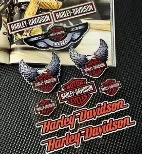 Sticker: Lot Autocollants Harley-Davidson, Stickers Moto Custom J168 – Nuovo e nell'imballaggio originale da Allens venduto da MADE.IN.ROCK.N.ROLL 1