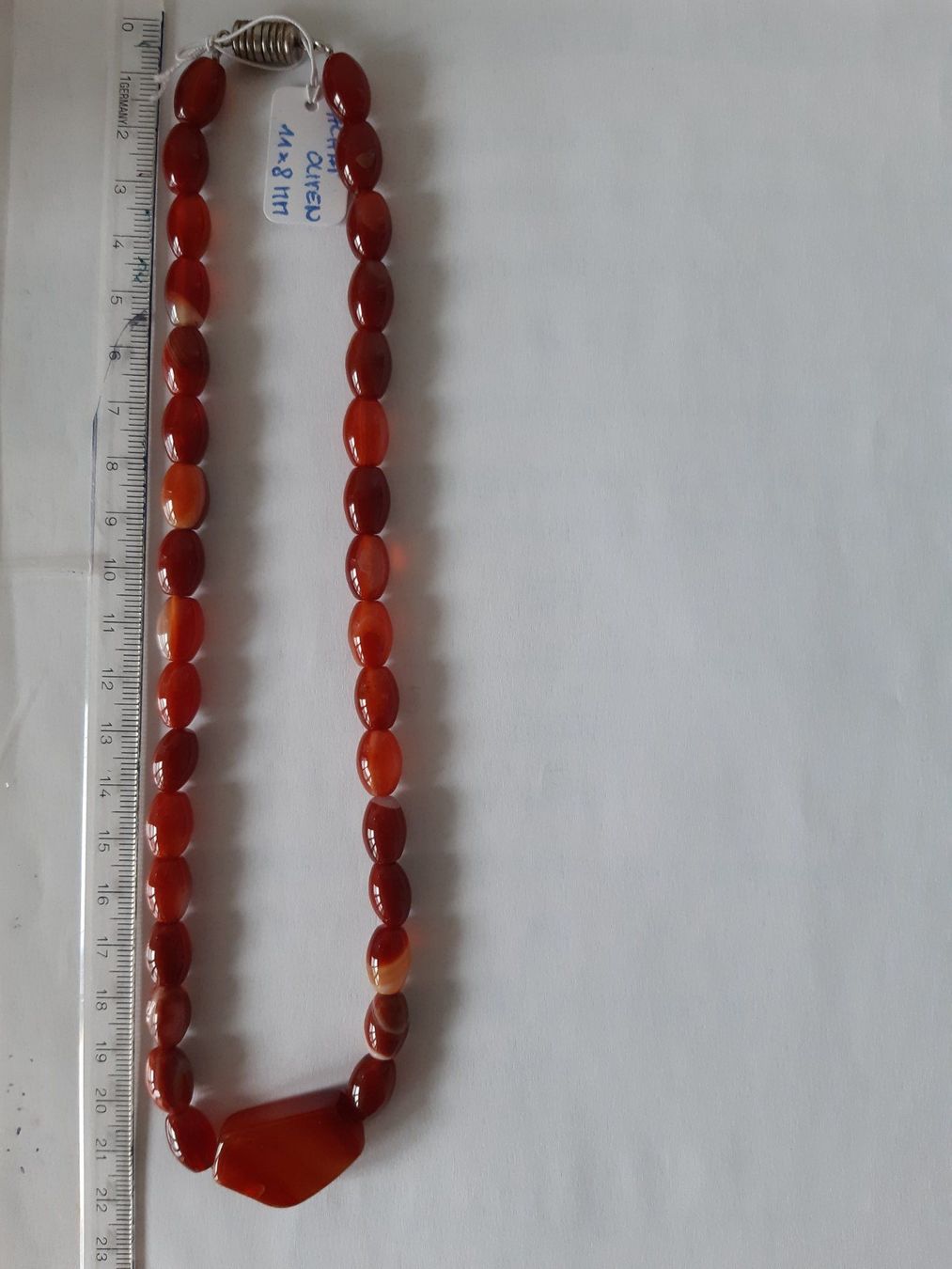 Colliers: neu: Halskette aus Achat mit Carneol – Neuf (Voir description) à Belp par MaSu39