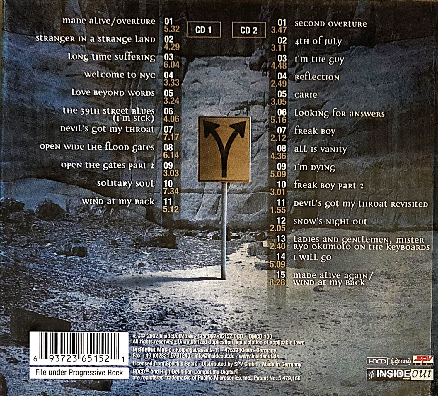 CD: Spock's Beard - Snow, Doppel CD, Hardcover – Nuovo (secondo la descrizione) da Biberist venduto da Beaver58 2