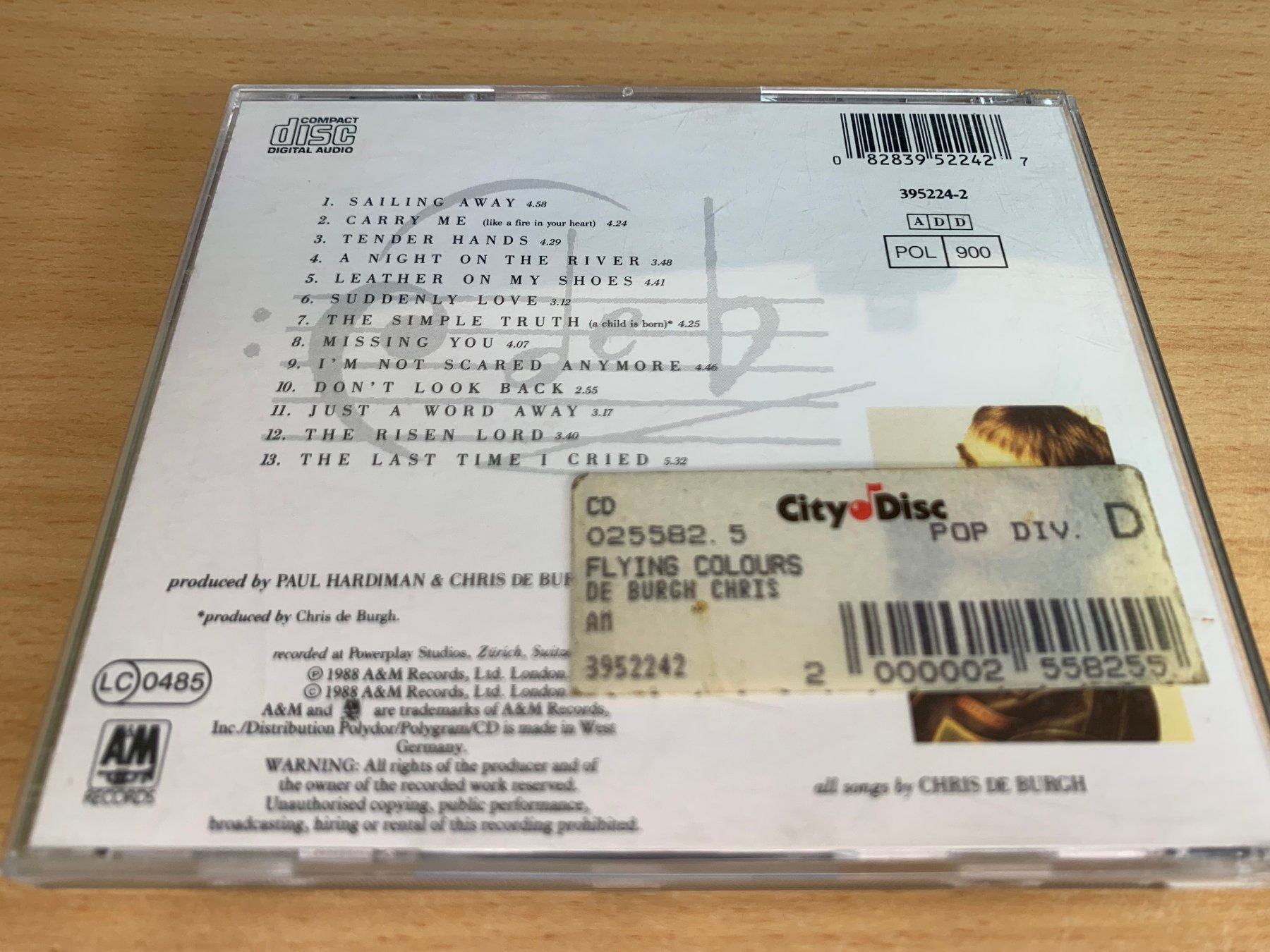 CDs: Chris de Burgh – Flying Colours – Gebraucht aus Rikon im Tösstal von Alpenmutz 1