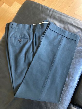 EDLE TRUSSARDI HOSE, GR. 50, 100% BAUMWOLLE, DUNKELBLAU