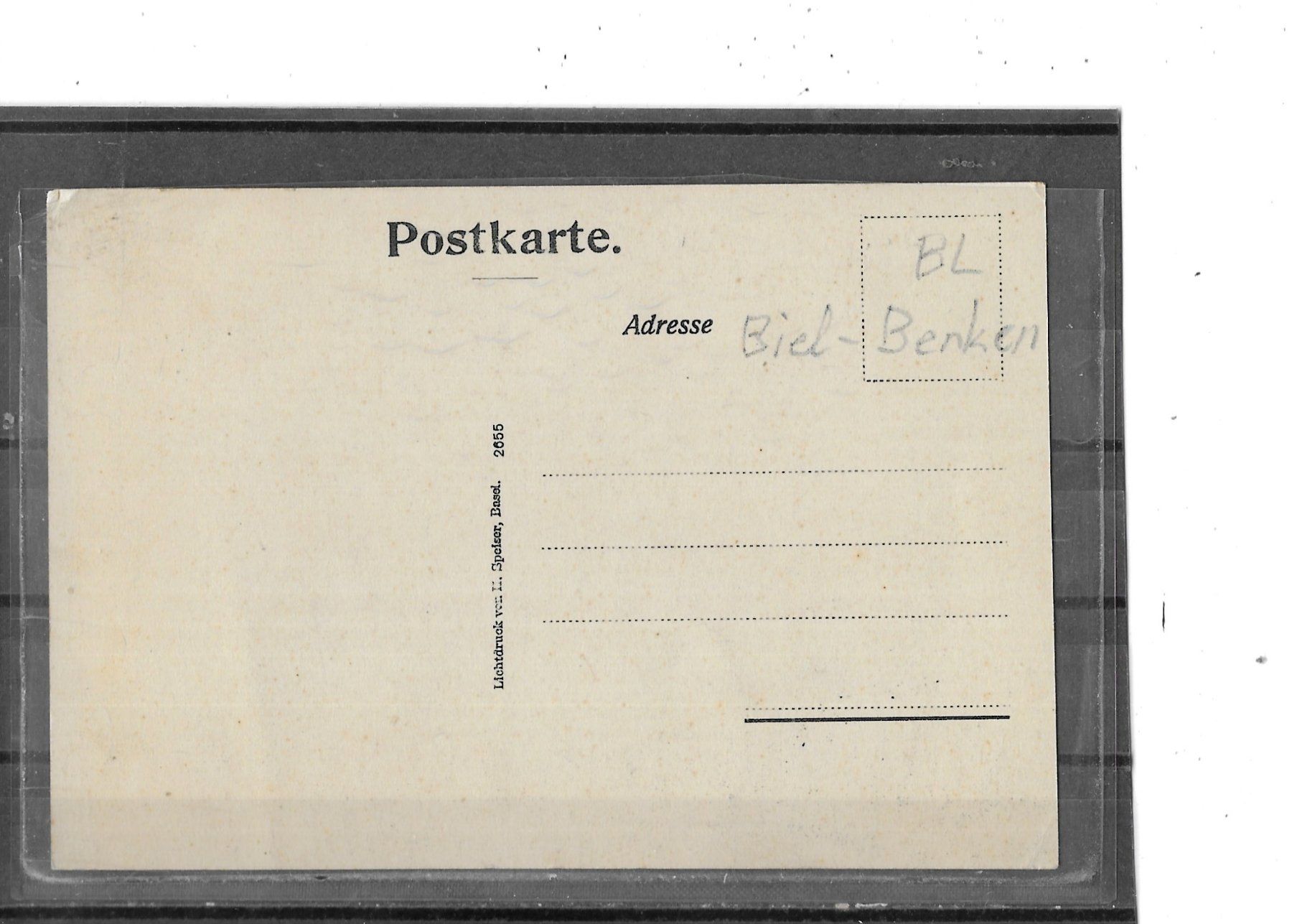 Cartoline postali: BL Biel-Benken? – Usato da Schocherswil venduto da Wilare 1