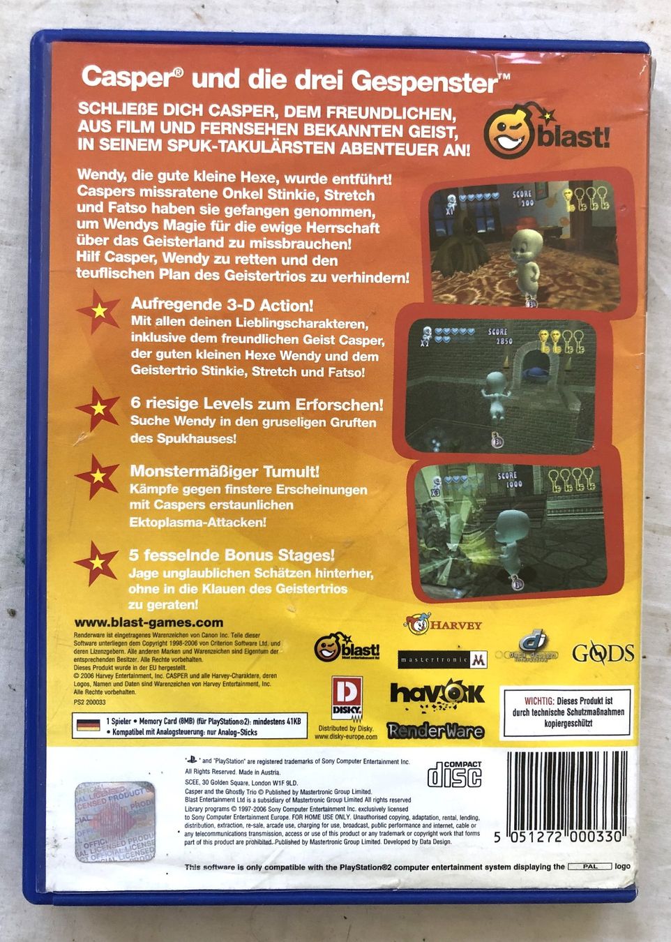 Giochi: PS2 - CASPER und die drei Gespenster – Usato da Schaffhausen venduto da durruti 2