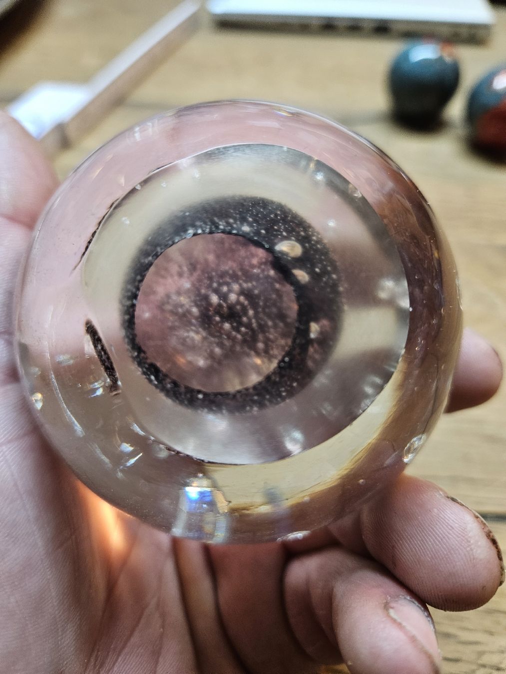 Bicchieri: Deko Glas Kugel Briefbeschwerer  (V) – Usato da Rorschach venduto da TimelessTrading 2