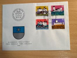 Pro Patria 1976 Ersttagsbrief Bundesfeier 3000 Jahre Bern