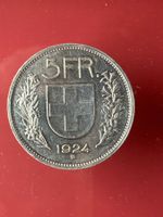5 Francs 1924 Berne - Wilhelm TELL - SS/TTB - SELTEN / RARE