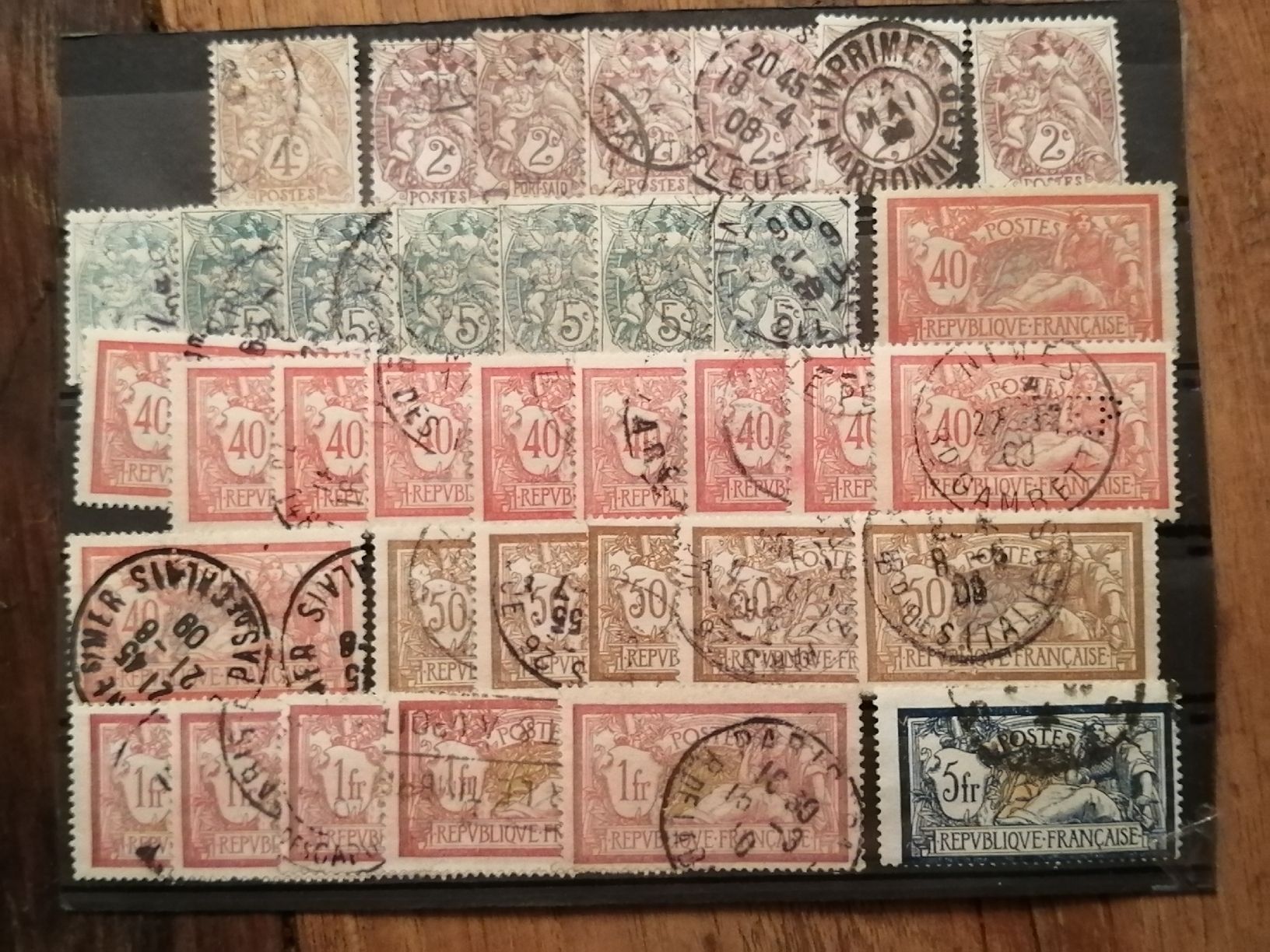 Tous les timbres: 34mal Frankreich um 1900 – D'occasion à Happerswil par tschergi