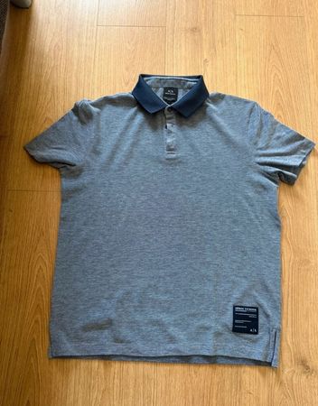 Polo homme A|X Armani Exchange bleu marine taille M