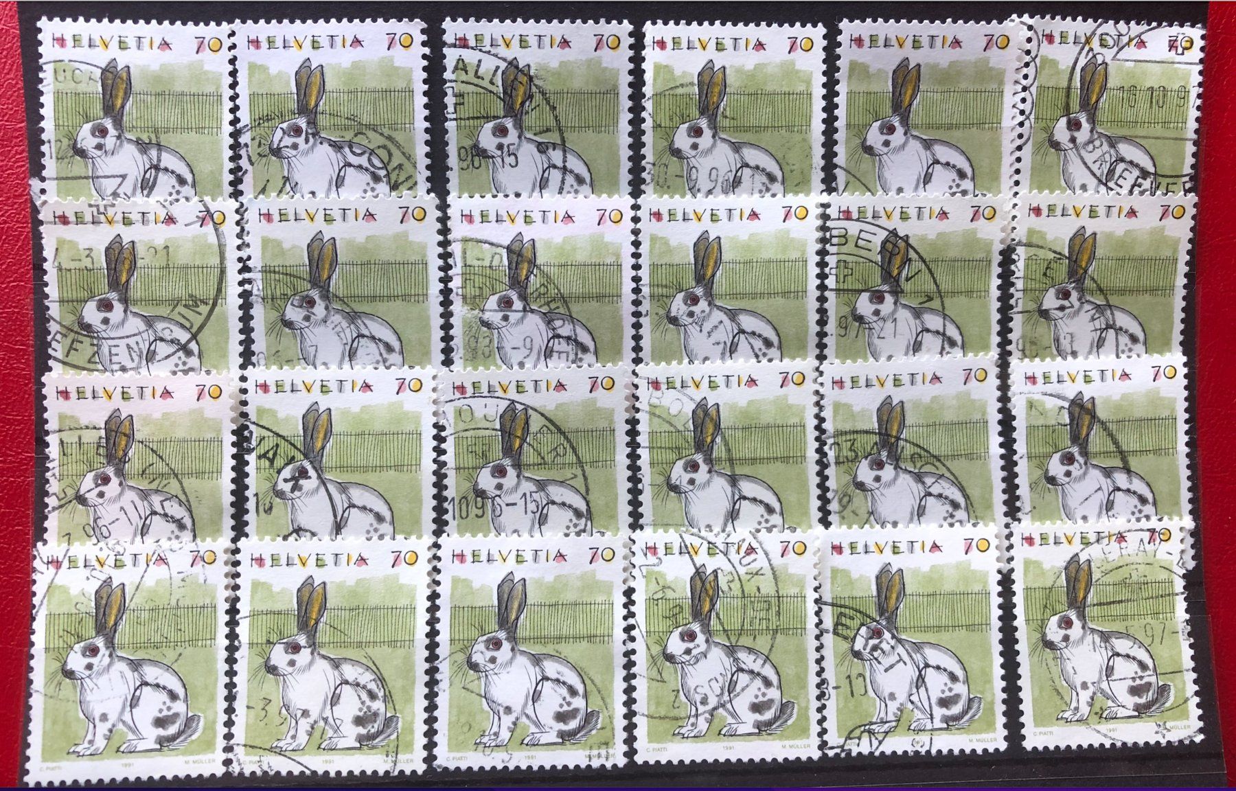Tous les timbres: Nr.791 mit Stempel  Kaninchen – D'occasion à Aarau par Billa007