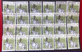 Nr.791 mit Stempel  Kaninchen