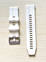 Uhrenarmband Silikon weiss 22 mm