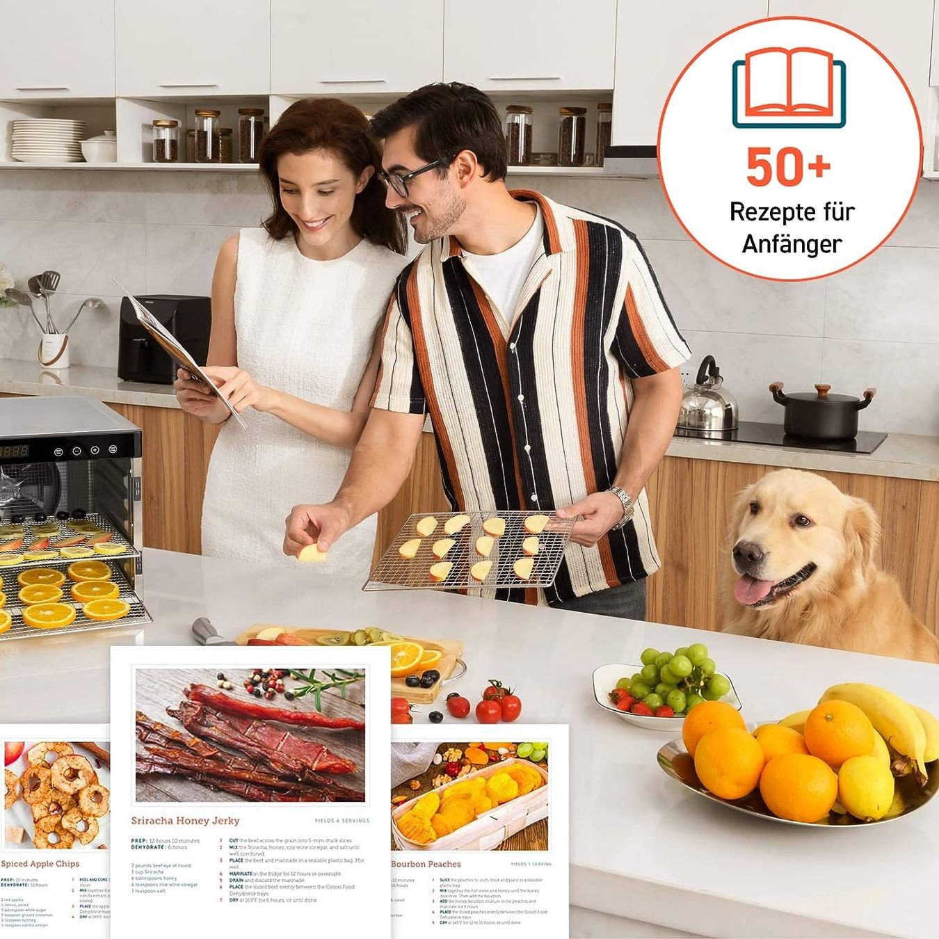 Elettrodomestici da cucina: Dörrautomat Dörrgerät 650W 6 Tabletts Timer bis 48 Std. – Nuovo e nell'imballaggio originale da Herisau venduto da Serenco 2