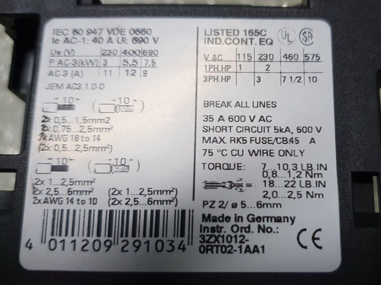 Apc Componenti elettronici: 4 Stk. Schütz Siemens 3RT1024-1B – Nuovo (secondo la descrizione) da Staufen venduto da Perskin 2