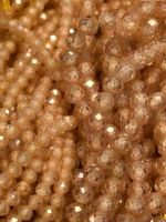 Strang facettierte Zirkonia 2 mm champagne