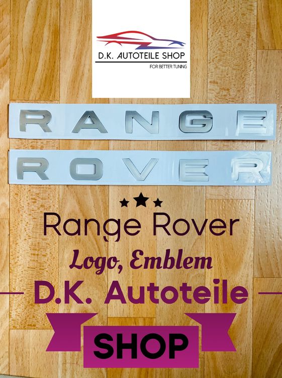 Range Rover 3D Emblem Logo Schriftzug Silbermatt Neu | Kaufen auf Ricardo