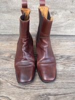 Chelsea Boots, braunes Leder, 39
