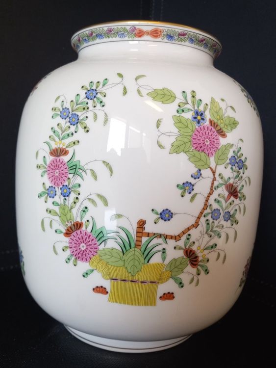 Große exzellente Herend Porzellan Vase Bodenvase Ungarn Kaufen auf