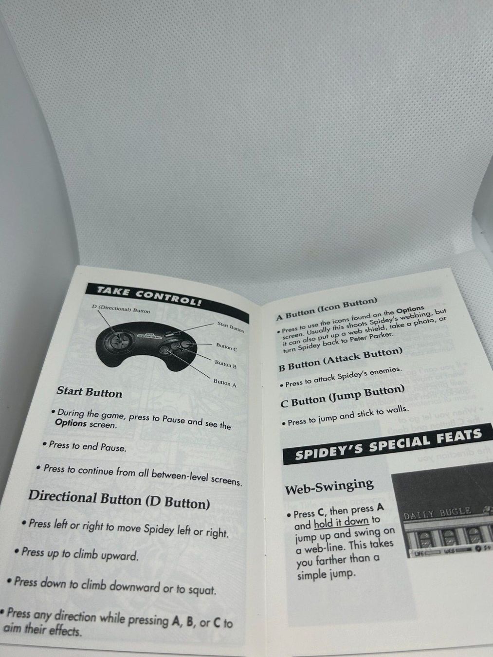 Sega Spiele: Spider-Man booklet Sega Genesis – Gebraucht aus Lausanne von Retro-geek 3