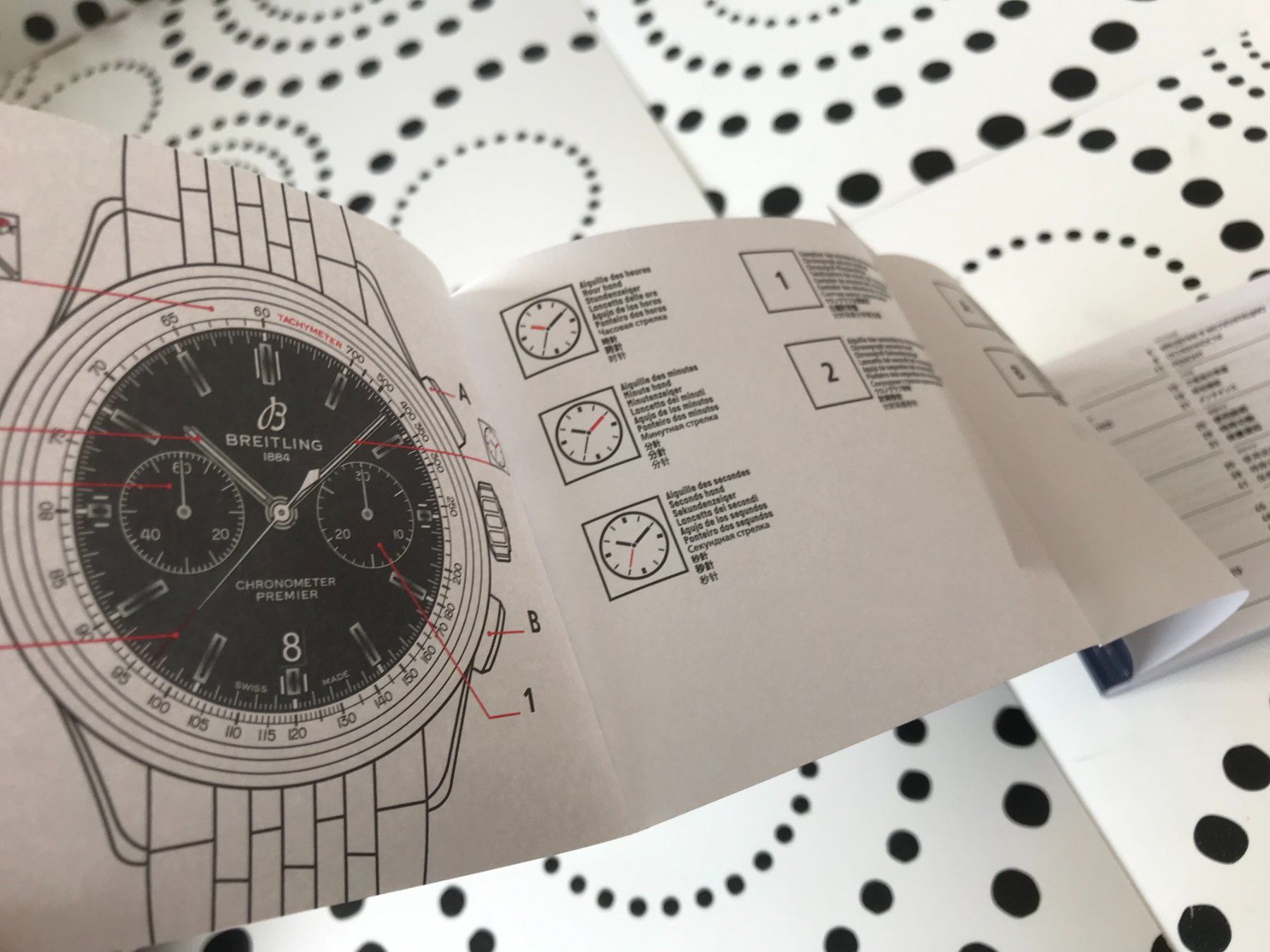 Breitling Documenti: BREITLING - PREMIER B01 CHRONOGRAPH - INSTRUCTION FOR USE – Nuovo (secondo la descrizione) da Epalinges venduto da watchforyou 1