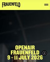 Openair Frauenfeld 3 Tags Pass+ Camping pass