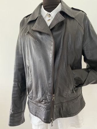 Braune Echtlederjacke von PAQUITO, Gr. 50, unisex