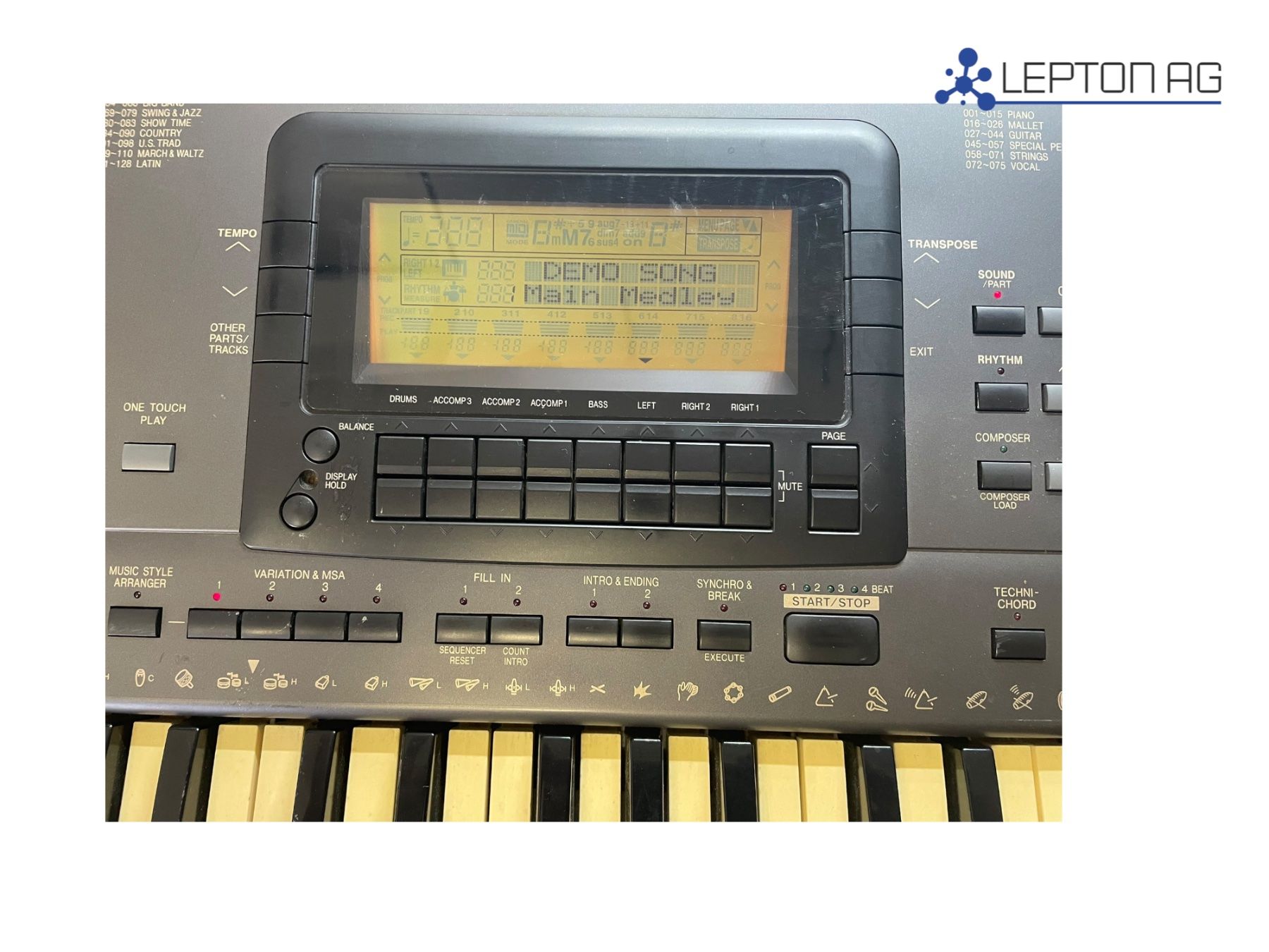 Technics Strumenti musicali: Technics SX KN930 Keyboard – Usato da Niederdorf venduto da LeptonAG 4
