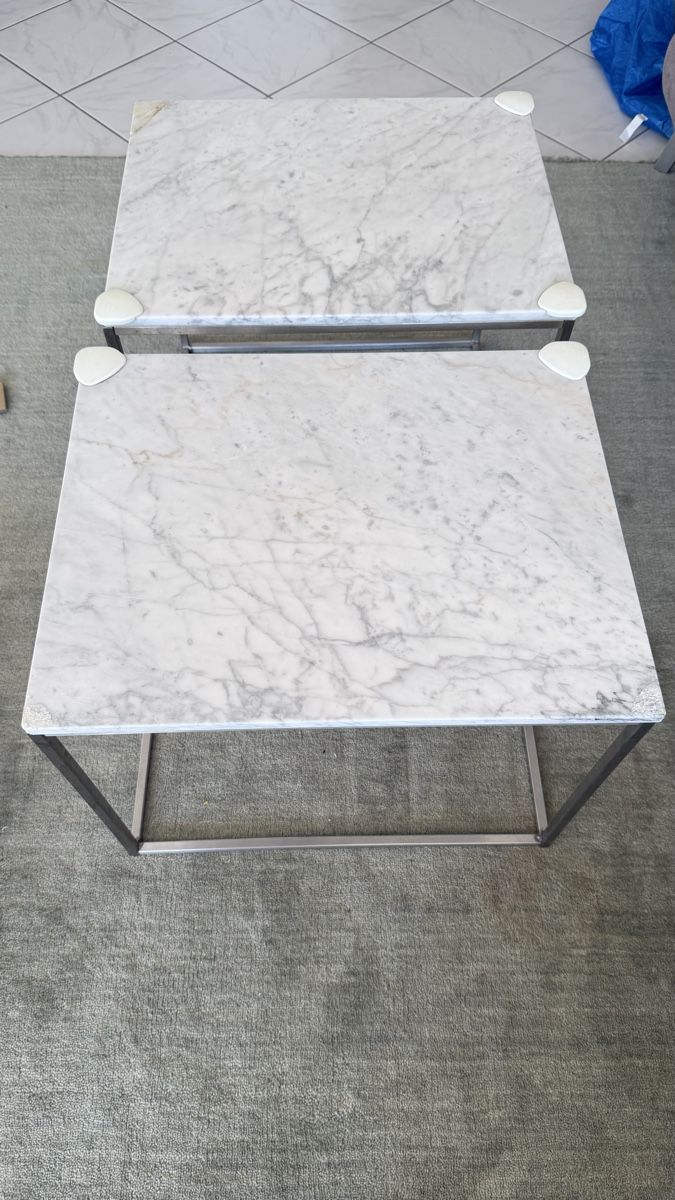 Tavoli: Edle Marmor Couchtische, 2er Set – Usato da Oberrieden venduto da Despi89