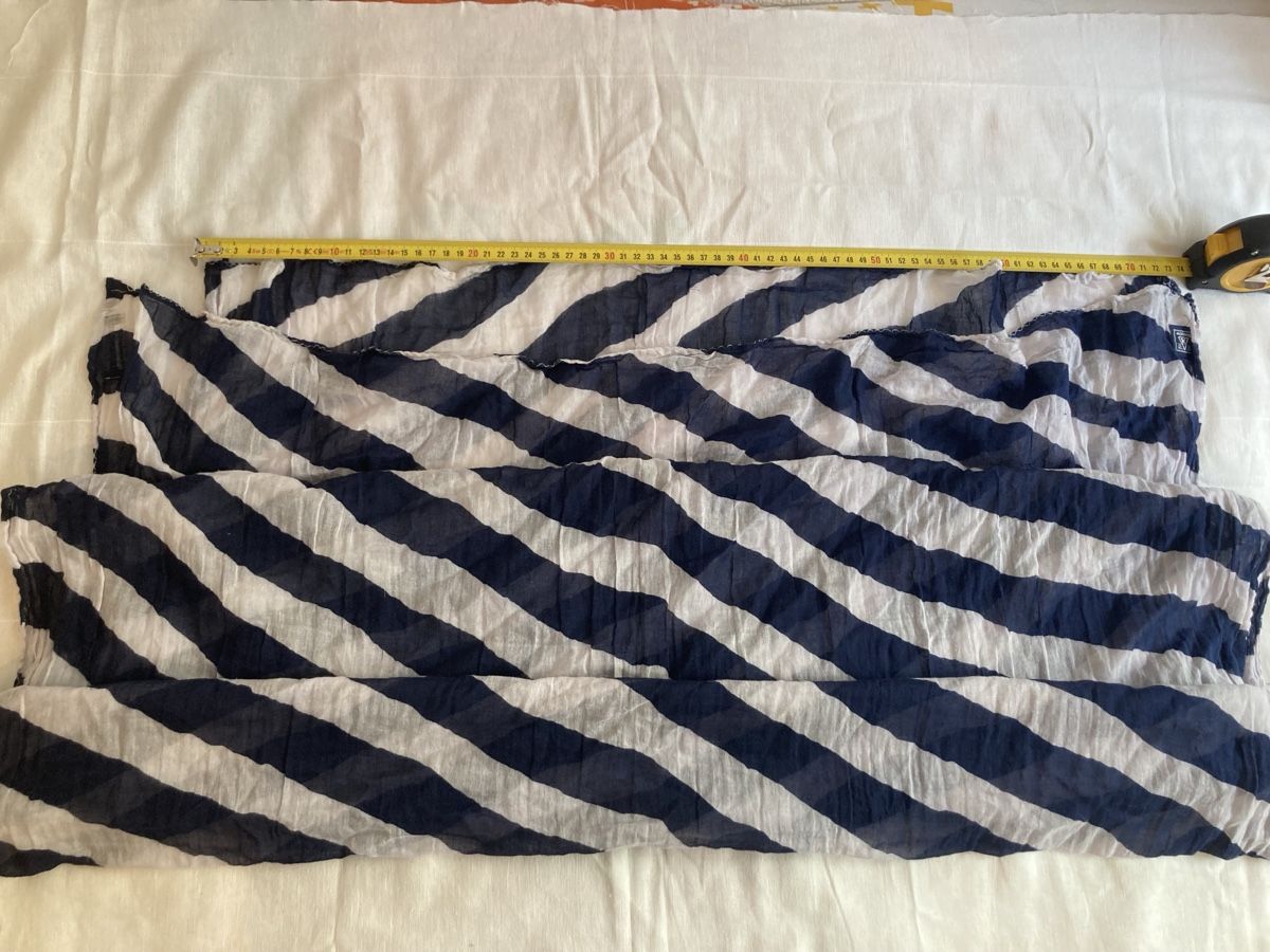 Foulard & Sciarpe: Gaastra Scarf Blue White Striped Pattern  – Usato da Zürich venduto da sele_x 2