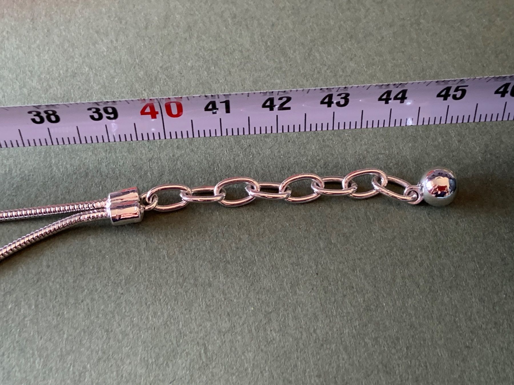 Catenine: Kette mit Herzen glänzend (40cm) – Usato da Laufen venduto da Bellebellezza 3