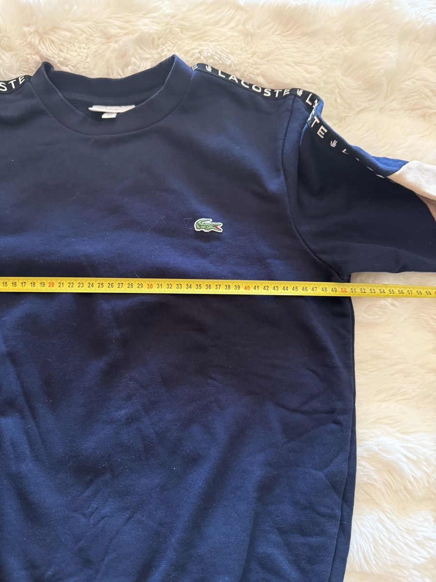 Lacoste Maglioni & Felpe: Pull Lacoste bleu marine logo bandes  – Usato da Monthey venduto da Joseph-29 5