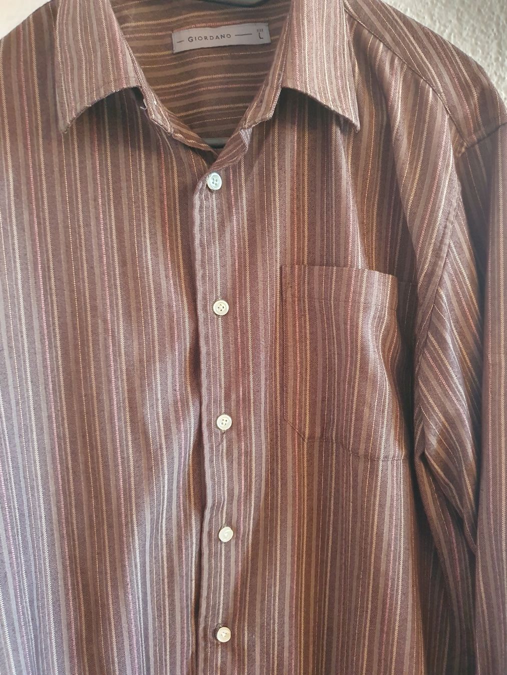 Camicie: Hemd Marke Giordano Braun Grösse L – Usato da Rothenburg venduto da phi_t656