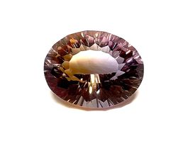 Amétrine ovale concave cut 14.65 ct - CERTIFICAT 440.- Fr