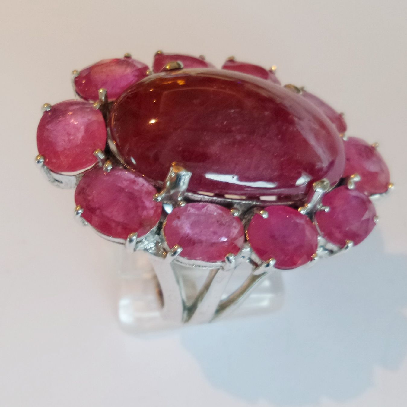 Anelli: Ring mit Rubinen und grossem Rhodochrosit Edelstein – Nuovo (secondo la descrizione) da Zürich venduto da ben_mn5h 2