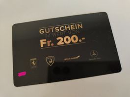 Gutschein CHF 200 von SAC SPORTCARS AG / Sportwagen mieten!