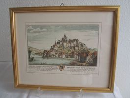 Aarburg von Südwesten 1756, limitierte Reproduktion