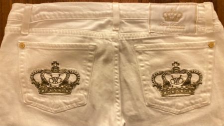 Designer Victoria Beckham Rock & Republic Jeans Weiss W31