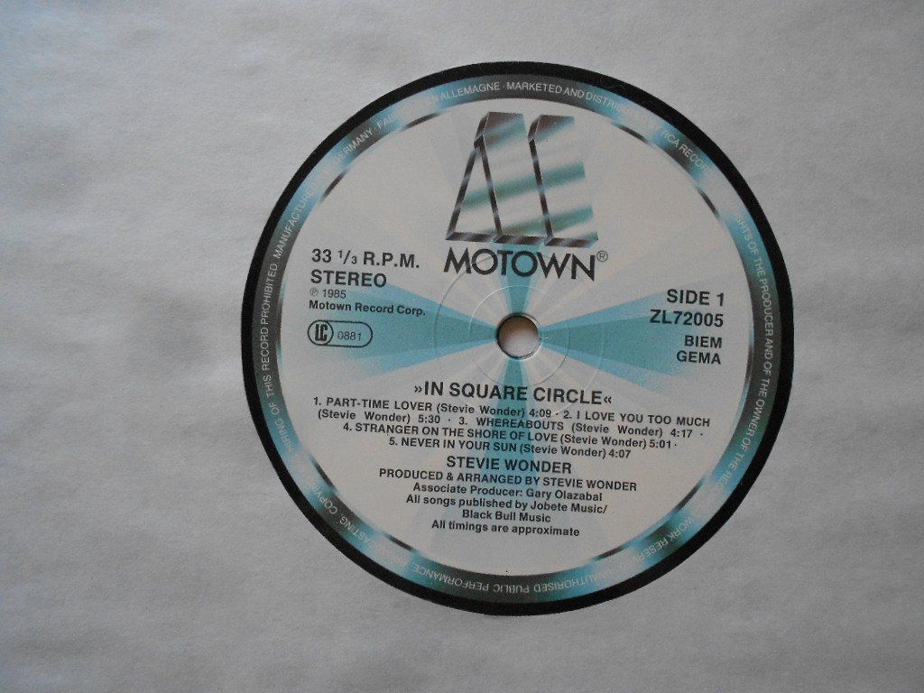 Schallplatten: STEVIE WONDER  -  IN SQUARE CIRCLE – Gebraucht aus Bex von Giorgiob 4